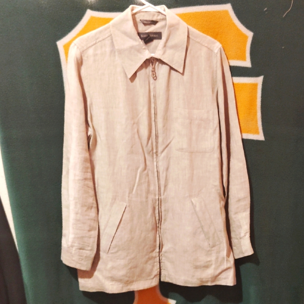 Banana Republic Light Tan Linen Jacket